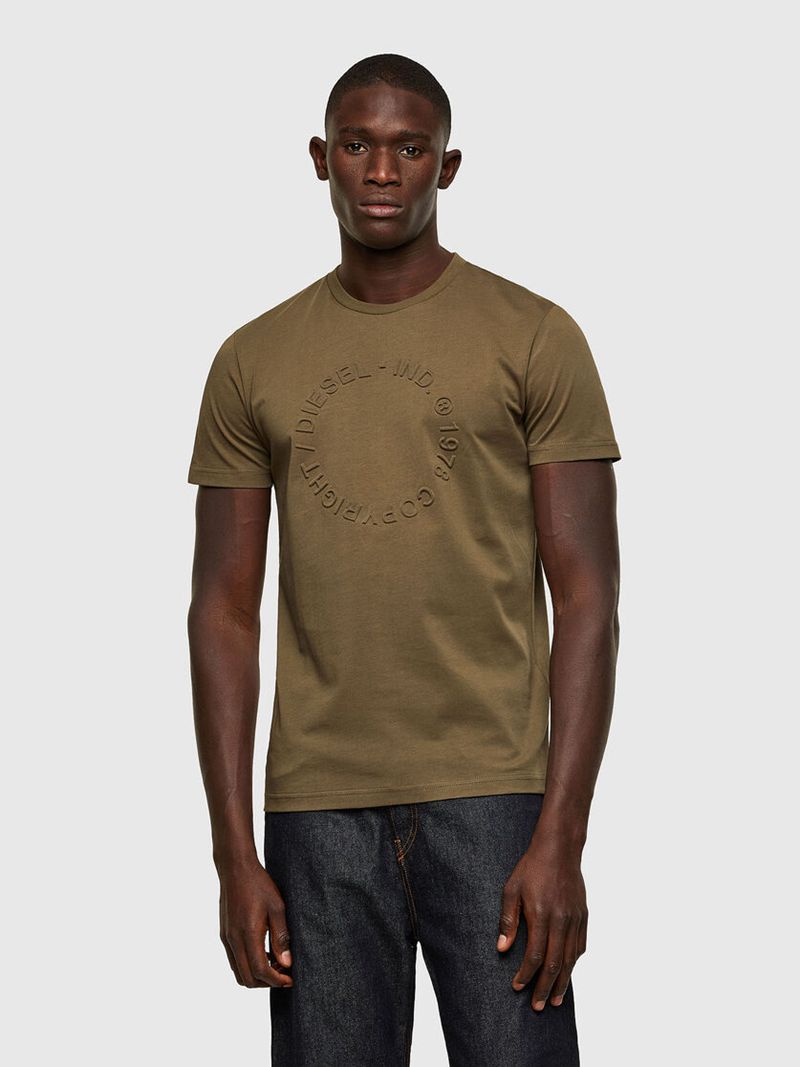 Camisetas Diesel T-Diegos-A2 Homem - Verde Oliva RWYJX-0798